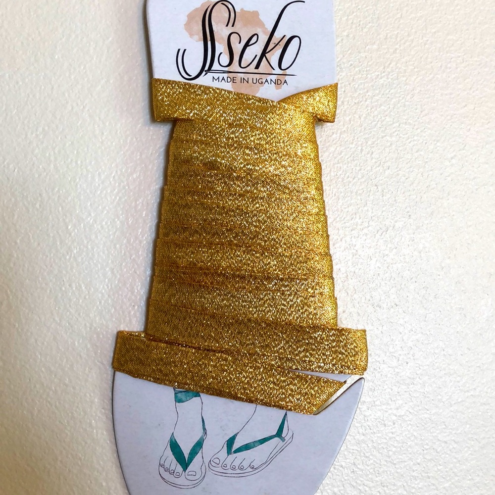 Sseko Gold Shimmer Ribbons